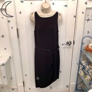 NWT Laundry by Shelli Segal Black Belted Dress